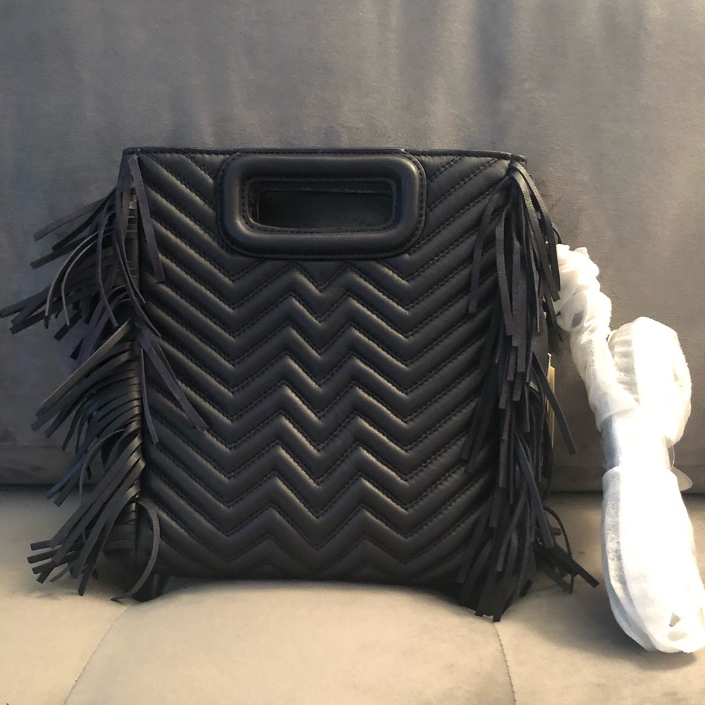 NWT Maje Quilted Leather M Bag - Picture 7 of 10